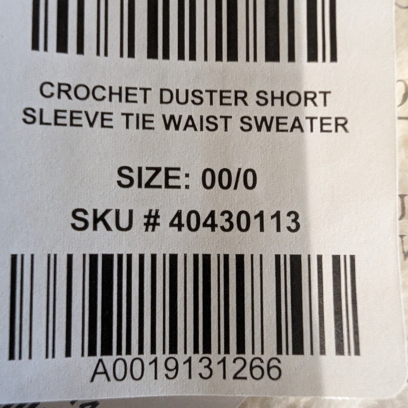 Torrid Crochet Short Sleeve Tie Waist Sweater XL, 2x, 3x NWT - Picture 9 of 16